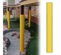 Tappo di protezione giallo per pali da gioco, protezione anti-collisione per pali da basket, adatto per pali tondi/colonne con un diametro da 2 a 10,5 pollici, imbottitura in schiuma resistente alle
