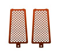 Tappo di protezione per radiatore in lega di alluminio per motocicletta Griglia di rete Copertura del radiatore dell'olio Adatto per Harley M8 Softail(2pcs Orange)