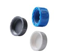 Tappo di raccordo del tubo Tappo di tubo PVC con guarnizione della guarnizione del cabina a prova di perdita di sigillazione per tubi esterni blu 25mm