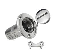 Tappo di riempimento del ponte in acciaio inossidabile 316 da 38/50 mm con tappo a chiave GAS DIESEL CARBURANTE ACQUE REFLUE Tappo di riempimento del ponte lucidato a specchio(50mm DIESEL)