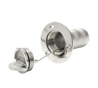 Tappo di riempimento del ponte lucidato a specchio da 38/50 mm, in acciaio inossidabile 316, con tappo senza chiave, GAS DIESEL, CARBURANTE, ACQUE REFLUE(38mm WATER)