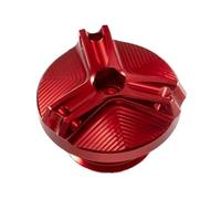 Tappo di riempimento dell'olio Bullone Tappo Olio Motore In Lega Alluminio CNC Moto Accessorio Protezione Per Tappo Serbatoio Carburante Per Suzuki Per SV650 SV650X SV 650 X/S/A(Red)