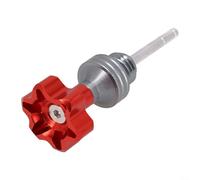 Tappo di riempimento dell'olio per scooter con corpo in alluminio lavorato a CNC per un'affidabile ispezione del livello dell'olio e un utilizzo a lungo termine in varie condizioni di guida (rosso)