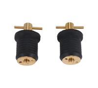 Tappo Di Scarico Barca Maniglia A T 2 Pezzi 1 Inch Ottone Con Gomma