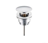 Tappo di scarico con finitura cromata da 66 mm con tappo a pressione Click Clack compatibile con la maggior parte dei modelli di lavelli e bidet da 1 1/4 di pollice