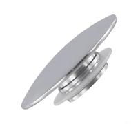 Tappo di scarico cromato per lavabo, 66 mm, pulsante clack up, per bagno e cucina