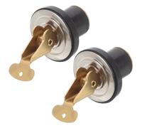 Tappo di Scarico in Ottone 5/8 per Kayak e Barca, Sigillo Affidabile | Previene L’ingresso D’acqua, Ripara Perdite, per Vano Carico e Manutenzione, Finitura Oro