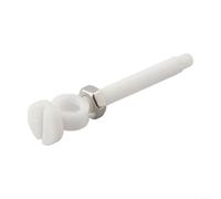 Tappo di scarico in plastica per lavello, colore bianco, fissaggio di ricambio per impianti idraulici per lavabo da bagno, per la maggior parte dei lavabi standard (62 mm)