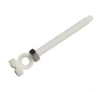 Tappo di scarico in plastica per lavello, colore bianco, fissaggio di ricambio per impianti idraulici per lavabo da bagno, per la maggior parte dei lavabi standard (74 mm)