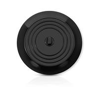 Tappo di Scarico in Silicone | 15CM |✮✮GARANZIA A VITA✮✮- Tappo a Ventosa Universale- Tappo Lavello Cucina, Vasca da Bagno, Lavandino, Doccia, Lavandini Ceramica e Acciaio (Nero)
