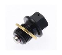 Tappo di scarico magnetico - alluminio nero M14x1.5x13.5, nero