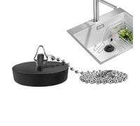 Tappo di scarico multiuso per lavello, flessibile, resistente all'usura, design efficiente per piscine e stazioni di lavaggio, tappo portatile nel setaccio per verbo