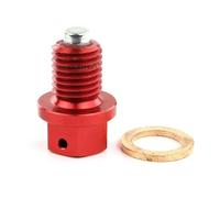 Tappo di scarico 'olio magnetico M10x1 25 Compatibile con YZ125 YZ250 MT 25 MT 03 YZFR25 R3 WR250R WR250X YZ400 426 490 880 XT250X Moto Moto(Red)