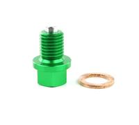 Tappo di scarico 'olio magnetico M10x1 25 Compatibile con YZ125 YZ250 MT 25 MT 03 YZFR25 R3 WR250R WR250X YZ400 426 490 880 XT250X Moto Moto(Green)
