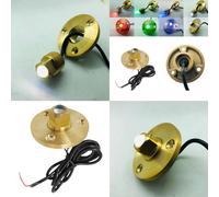 Tappo di scarico per barche in ottone con luce LED e lampada subacquea in bronzo