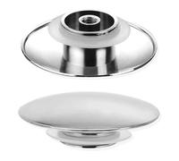 Tappo di scarico per lavabo da 66 mm, tappo a pressione per lavabo da bagno (2 pezzi)