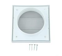 Tappo di sfiato antivento per asciugatrice da esterno con copertura antipioggia e valvola di ritegno anti-riflusso, presa d'aria quadrata autoappesa per scarico rapido e protezione dai parassiti, 15 x