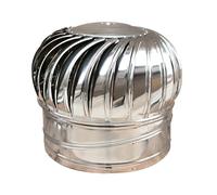 Tappo di sfiato rotante in acciaio inox, design durevole per prestazioni ottimizzate del camino e maggiore tiraggio, resistente alle intemperie e facile da installare