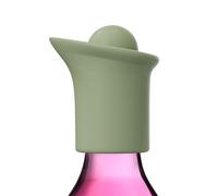 Tappo Di Silicone Per Bottiglia Di Vino E Versatore - Conservatore Vino Riutilizzabile con Beccuccio Versatore,Tappi in Silicone per Bevande Birra Aceto Olio Champagne