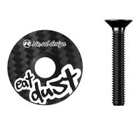 Tappo di sterzo per bici Riesel Design CAP eat dust Nero