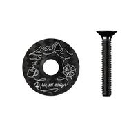 Tappo di sterzo per bici Riesel Design CAP journey Nero