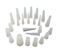 Tappo di tenuta in silicone conico termostabilità morbido dado in gomma resistente alle basse temperature tappo bottiglia tappo impermeabile scudo kit per la produzione di vino (9,5 x 14,5 x 20 mm, 5