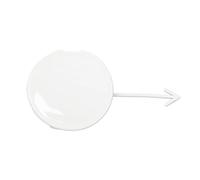 Tappo di Traino per paraurti Anteriore, per Jazz, per Fit GE6 GE8 2009 2010 2011 71104-TF0-000 71104TF0000 Tappo di Copertura del Gancio di Traino per paraurti Anteriore (Lato Guida Argento)