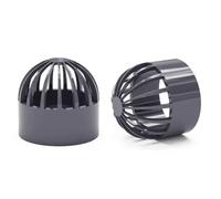 Tappo Di Ventilazione Acquario Durevole In PVC Da 2 Pezzi ID 20-50 Mm - Coperchio Filtro Acquario - Utilizzato For Serbatoi D'acqua, Tubi Troppopieno, Piscine Frutti Mare - Grigio Scuro(32MM)