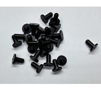 Tappo e Tappo a Inserto Conico flangiato con Forza di Protezione per Foro ID 4,2-5 mm 11/64"-3/16" dell'apertura della Bottiglia del Tubo (Confezione da 25) Gomma Riutilizzabile sigillata