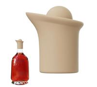 Tappo e versatore ottimizzato per bottiglie di vino, 5,6 x 5,2 x 3,5 cm, tappi per champagne con beccuccio versatore, tappi sigillanti in silicone per bevande, birra, aceto, olio d'oliva, champagne