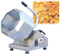 Tappo Elettrico Ottagonale Per Condimenti, Per Impanatura E Miscelazione | Velocità Regolabile Da 10 A 30 Giri/min, Scarico Inclinato, Per Impanatura, Miscelazione E Marinatura Di Carne.(40L)