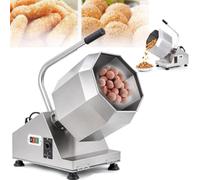 Tappo Elettrico Ottagonale Per Condimenti, Per Impanatura E Miscelazione | Velocità Regolabile Da 10 A 30 Giri/min, Scarico Inclinato, Per Impanatura, Miscelazione E Marinatura Di Carne.(30 Model)
