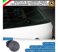 TAPPO ELIMINA TERGICRISTALLO POSTERIORE PER SKODA SUPERB 2 ALLUMINIO NERO