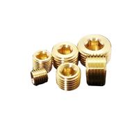 Tappo esagonale in ottone Adattatore for connettore con tappo terminale esagonale interno M8 M10 M12 M14 M16 M18 con filettatura maschio metrica in ottone(5pcs M22x1.5)