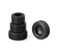Tappo esagonale in ottone Viti a esagono incassato M10 M12M14M16M18 M20 M22 M24 M26 M27 M28 Tappo for tubo 'olio in acciaio al carbonio(M20x1.5mm-2pcs)