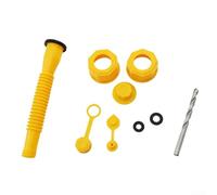 Tappo esagonale per tubo dell'olio, facile da installare, coperchio in plastica per ugello dell'olio, set di soluzioni per la prevenzione delle perdite (giallo)