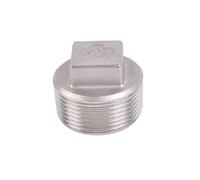 Tappo esterno in acciaio inossidabile 304/tappo a quattro angoli/riempitore/accessori idraulici da 1/2" 1/8" 1/4" 3/8' connettore for tubi(1/2")