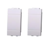 Tappo, falso polo, confezione 2pz, Moduli Bianchi, Compatibile Con BTicino Living, frutti, interruttori, pulsanti, deviatori, dimmer, sensori, PIR, buzzer, Per Placche originali e compatibili