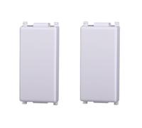 Tappo, falso polo, confezione 2pz, Moduli Bianchi, Compatibile Con Vimar Plana, frutti, interruttori, pulsanti, deviatori, dimmer, sensori, PIR, buzzer, Per Placche originali e compatibili