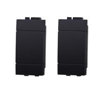 Tappo, falso polo, confezione 2pz, Modulo nero, Compatibile Con BTicino Living, frutti, interruttori, pulsanti, deviatori, dimmer, sensori, PIR, buzzer, Per Placche originali e compatibili