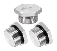 Tappo Filettato M25-1,5mm Maschio 3 Pezzi Acciaio Inox