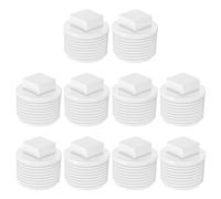 Tappo filettato maschio PVC 10 pezzi, per BSPT1 [Bianco]