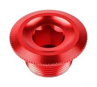 Tappo Fissaggio Pedivella M20 in Alluminio 7075 CNC | Alluminio 7075, processo CNC, diametro 20mm, chiave esagonale 10mm, sostituzione ideale(20mm Red)