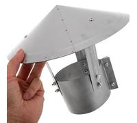 Tappo for Canna Fumaria In Acciaio Inox, Cappello da Pioggia e Neve, Tubo di Scarico, for Camino Terminale Canna Fumarias, Esterno Tubo Della Stufa Topper, Anti-Uccelli Ventilazione(5.1in(130mm))