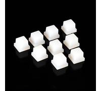 Tappo for cuvette in silicone da 10 pezzi, dimensioni 10 mm × 10 mm, for laboratori, insegnamento e ricerca.