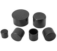 Tappo for foro in gomma da 8 pezzi | Cappucci for punte delle gambe della sedia rotonde nere, copertura dei tappi terminali dei piedini in PVC(30mm)