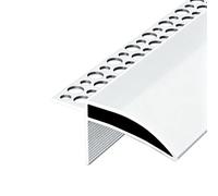 Tappo For Gocciolatoio In Alluminio, Modanatura Deviatore Bordo Parete | Previene il deflusso acqua piovana, tagliabile, facile installazione, miglioramento della casa(50mm)