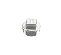 Tappo for tubo a testa quadrata malleabile filettato maschio BSPT DN8 DN10 DN15 DN20 DN25 DN32 DN40 in acciaio inossidabile SS304 for acqua, gas e olio(1")