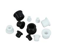 Tappo foro passacavo in gomma siliconica cava Tappo terminale Cavo metallico Proteggi boccola Inserti foro passante Guarnizione sigillata O-ring(White,A 8mm (E 4.5mm),3pcs)