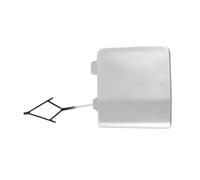 Tappo gancio traino paraurti anteriore posteriore Per VW Per POLO 2014 2015 2016 2017 6C0807241 6RD807241 Paraurti Anteriore Gancio Traino Tappo Per Occhiello Traino(Argento)